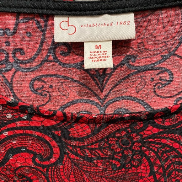 Dress Barn short sleeve blouse - Picture 2 of 4